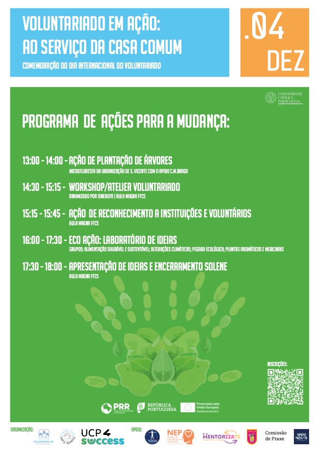 Católica Braga comemora o Dia Internacional do Voluntariado